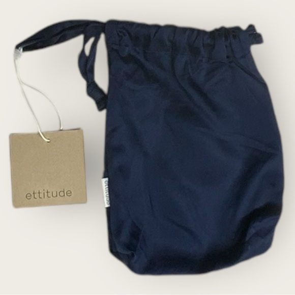 NWT | Ettitude | Signature Sateen Shortie | Ocean/White | Small - Picture 4 of 13